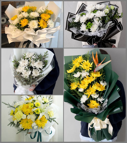 湖南常德桃源县双溪口乡白事花束代送